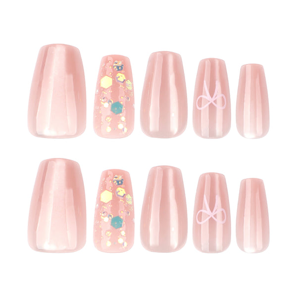 12 Sizes-24 Pcs Press On Nails JL0705
