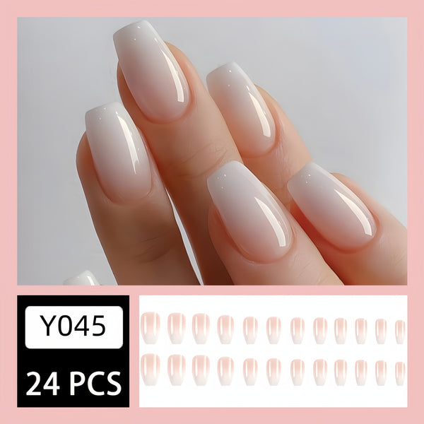 12 Sizes-24 Pcs Press On Nails Y045
