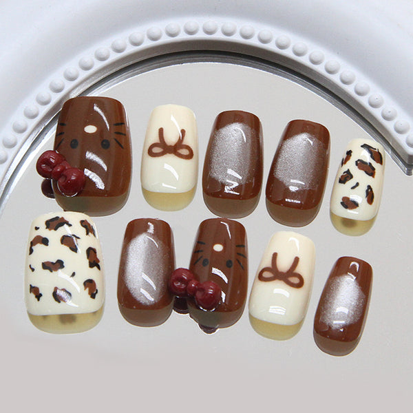 12 Sizes-24 Pcs Press On Nails MY099