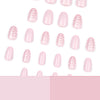 12 Sizes-24 Pcs Press On Nails JP3959