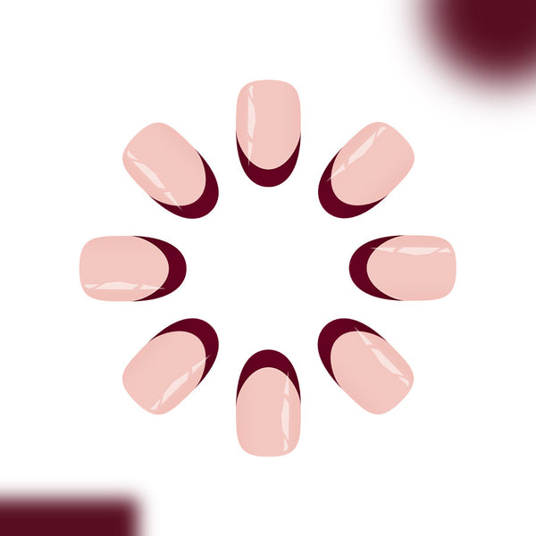12 Sizes-24 Pcs Press On Nails C1416