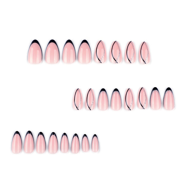 12 Sizes-24 Pcs Press On Nails JP3978