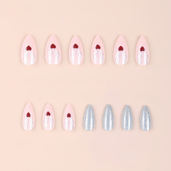 12 Sizes-24 Pcs Press On Nails Y279