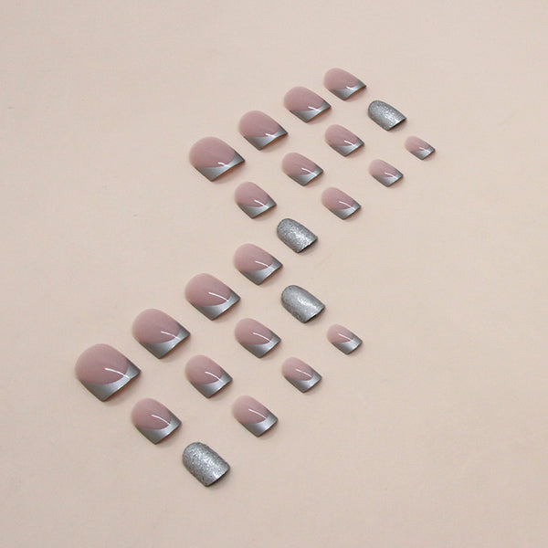 12 Sizes-24 Pcs Press On Nails W1077