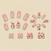 12 Sizes-24 Pcs Press On Nails Y1536