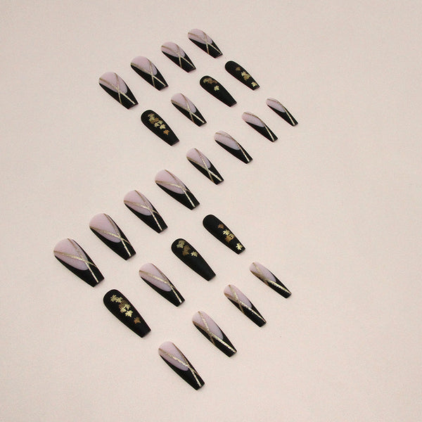 12 Sizes-24 Pcs Press On Nails W1372