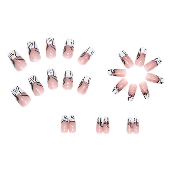 12 Sizes-24 Pcs Press On Nails R603