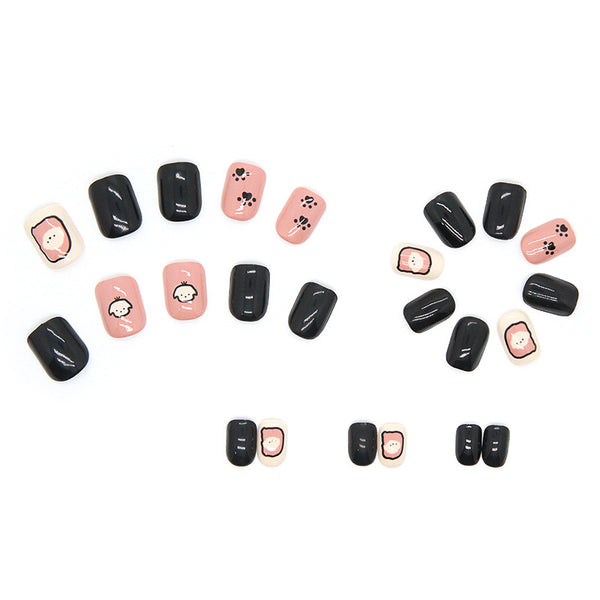 12 Sizes-24 Pcs Press On Nails R616