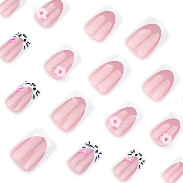 12 Sizes-24 Pcs Press On Nails JP3679
