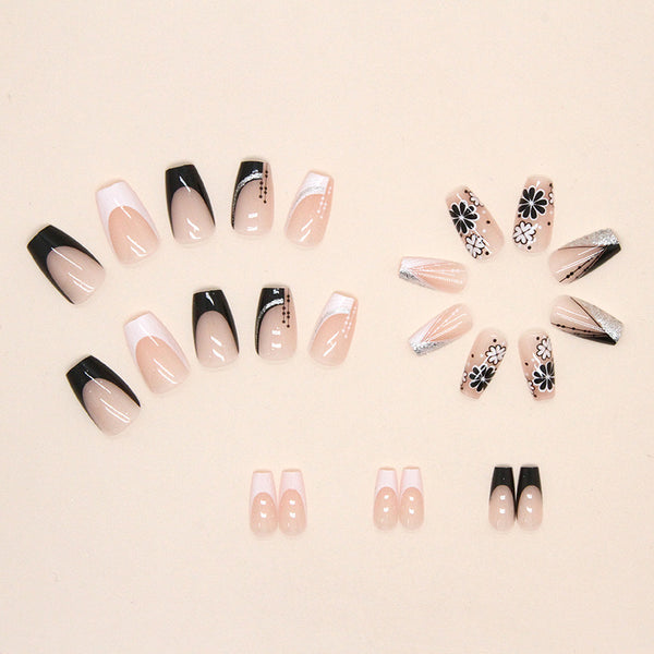 12 Sizes-24 Pcs Press On Nails W421
