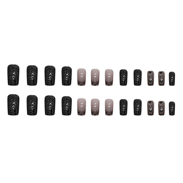 12 Sizes-24 Pcs Press On Nails W1286