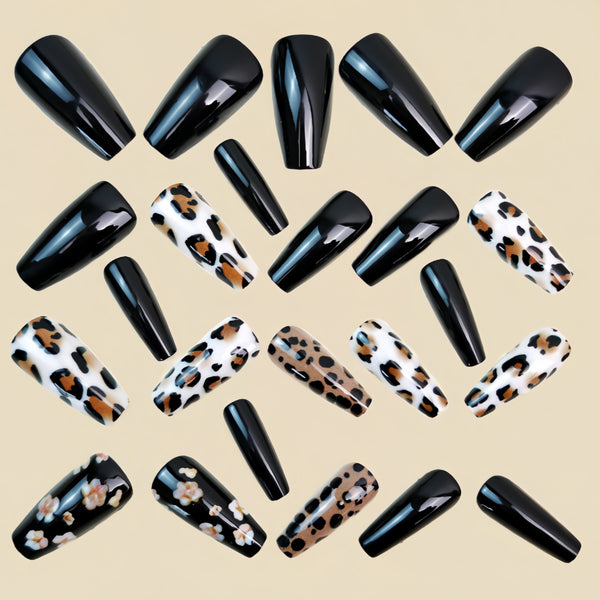 12 Sizes-24 Pcs Press On Nails Y1752