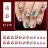 12 Sizes-24 Pcs Press On Nails C1279