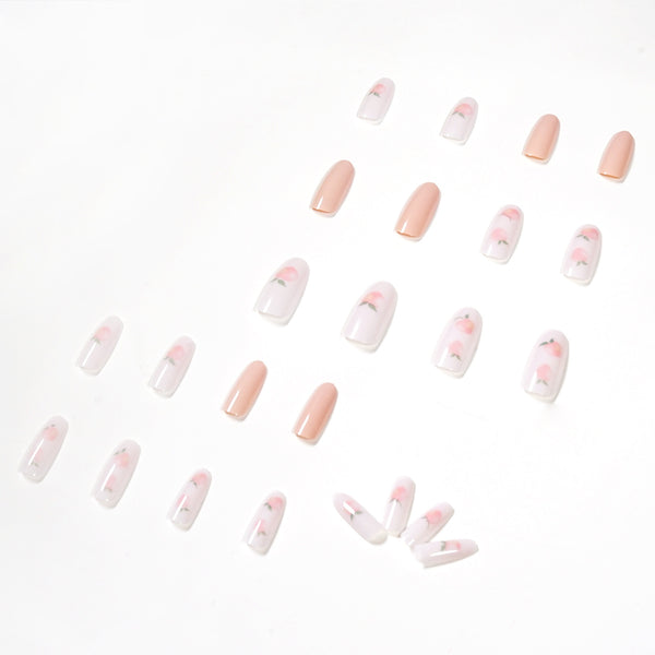 12 Sizes-24 Pcs Press On Nails JP1158