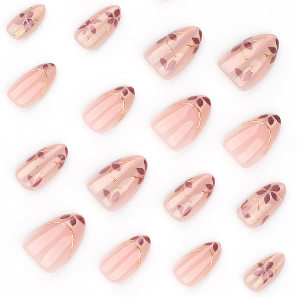 12 Sizes-24 Pcs Press On Nails JP4348