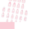 12 Sizes-24 Pcs Press On Nails JP3434