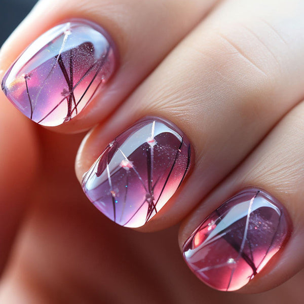 12 Sizes-24 Pcs Press On Nails W1312