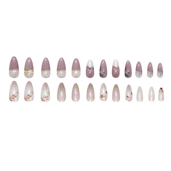 12 Sizes-24 Pcs Press On Nails Z952