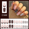 12 Sizes-24 Pcs Press On Nails C1449