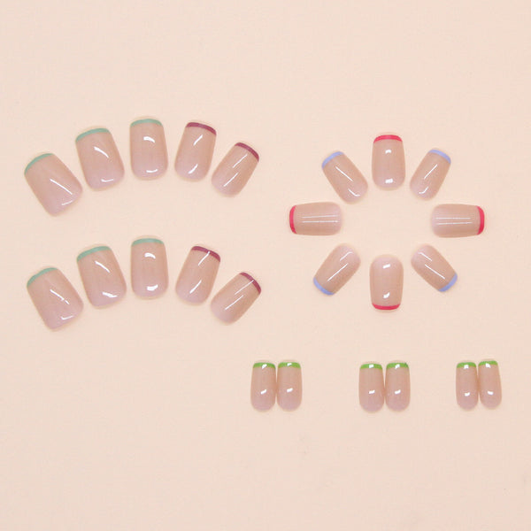 12 Sizes-24 Pcs Press On Nails W1705