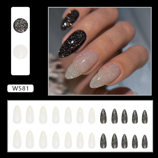 12 Sizes-24 Pcs Press On Nails W581