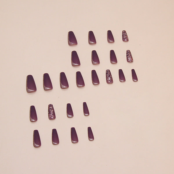12 Sizes-24 Pcs Press On Nails W1521