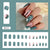 12 Sizes-24 Pcs Press On Nails W521