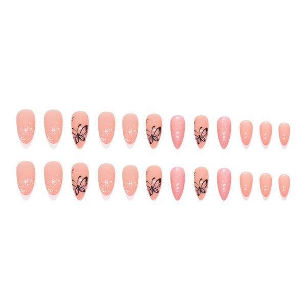 12 Sizes-24 Pcs Press On Nails W674
