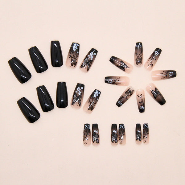 12 Sizes-24 Pcs Press On Nails W1898