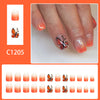 12 Sizes-24 Pcs Press On Nails C1205