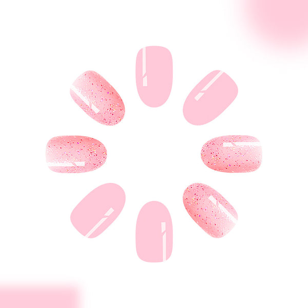 12 Sizes-24 Pcs Press On Nails C1154