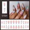 12 Sizes-24 Pcs Press On Nails C1327