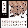 12 Sizes-24 Pcs Press On Nails C1516