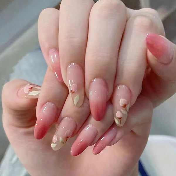 12 Sizes-24 Pcs Press On Nails R586