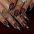 12 Sizes-24 Pcs Press On Nails C1143