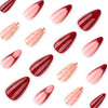 12 Sizes-24 Pcs Press On Nails JP3853