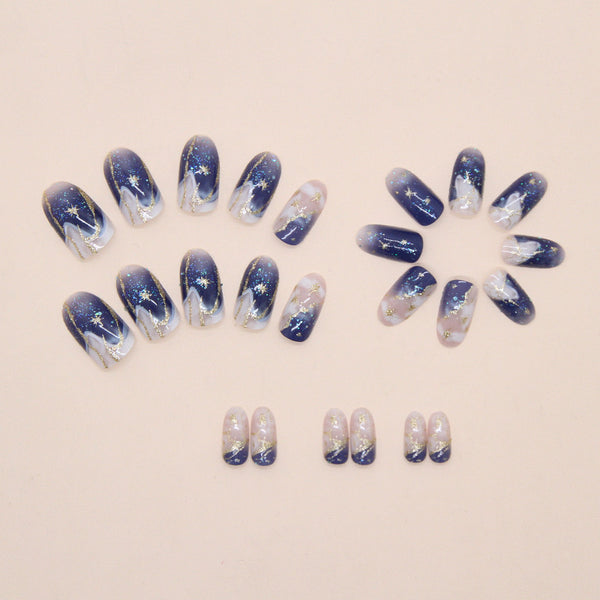 12 Sizes-24 Pcs Press On Nails W1915