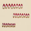 12 Sizes-24 Pcs Press On Nails Y1310
