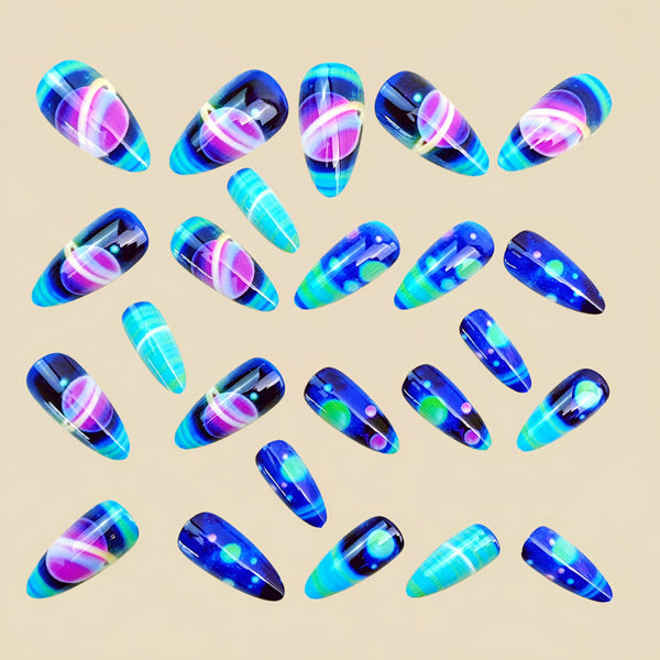 12 Sizes-24 Pcs Press On Nails Y1846