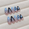 12 Sizes-24 Pcs Press On Nails Z901