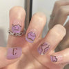 12 Sizes-24 Pcs Press On Nails R497