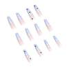 12 Sizes-24 Pcs Press On Nails JP1596