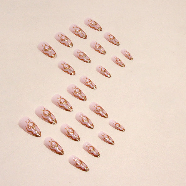 12 Sizes-24 Pcs Press On Nails W704