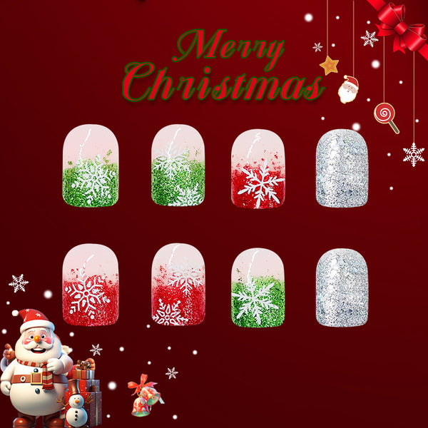 12 Sizes-24 Pcs Press On Nails C698