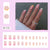 12 Sizes-24 Pcs Press On Nails W1150