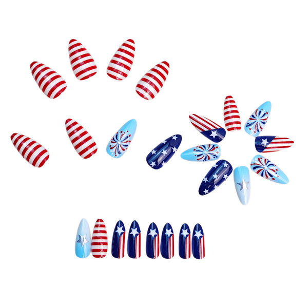 12 Sizes-24 Pcs Press On Nails Y1984