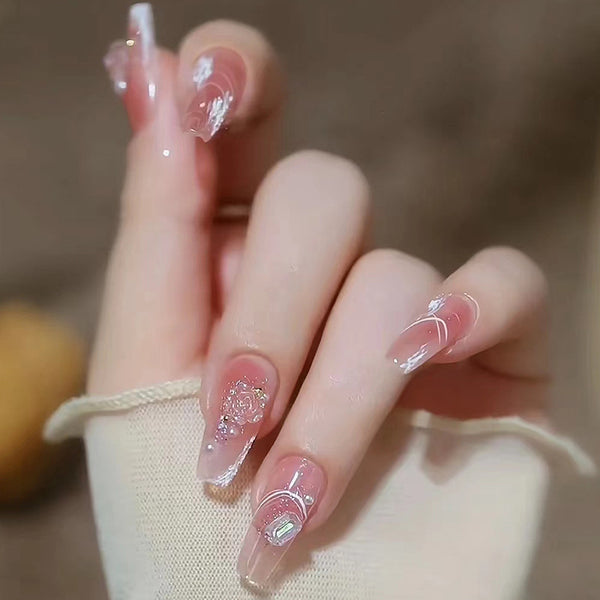 12 Sizes-24 Pcs Press On Nails Z358