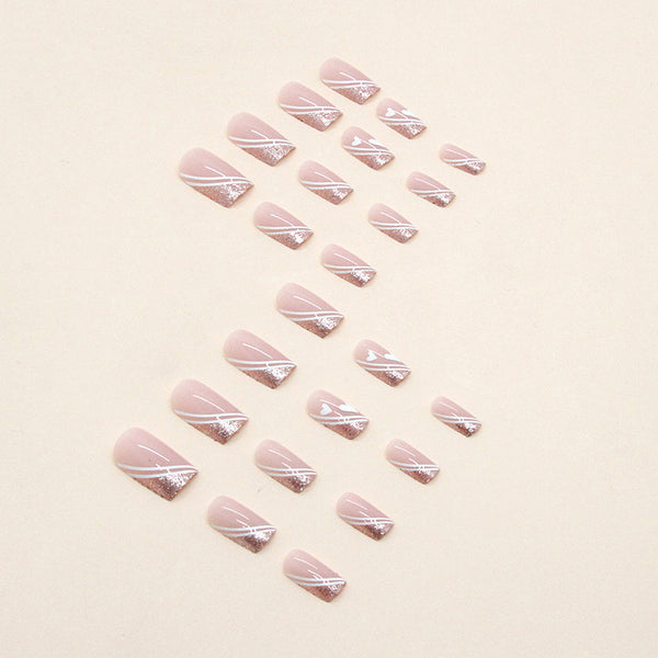 12 Sizes-24 Pcs Press On Nails W476