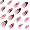 12 Sizes-24 Pcs Press On Nails JP4226