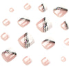 12 Sizes-24 Pcs Press On Nails JP1650